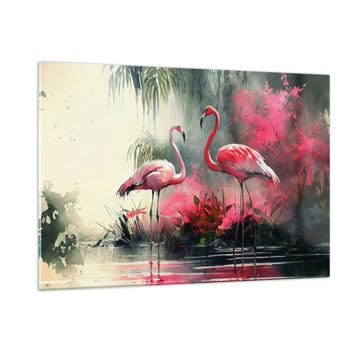 Obraz na skle - Hodiny prírodného kúzla - 120x80 cm