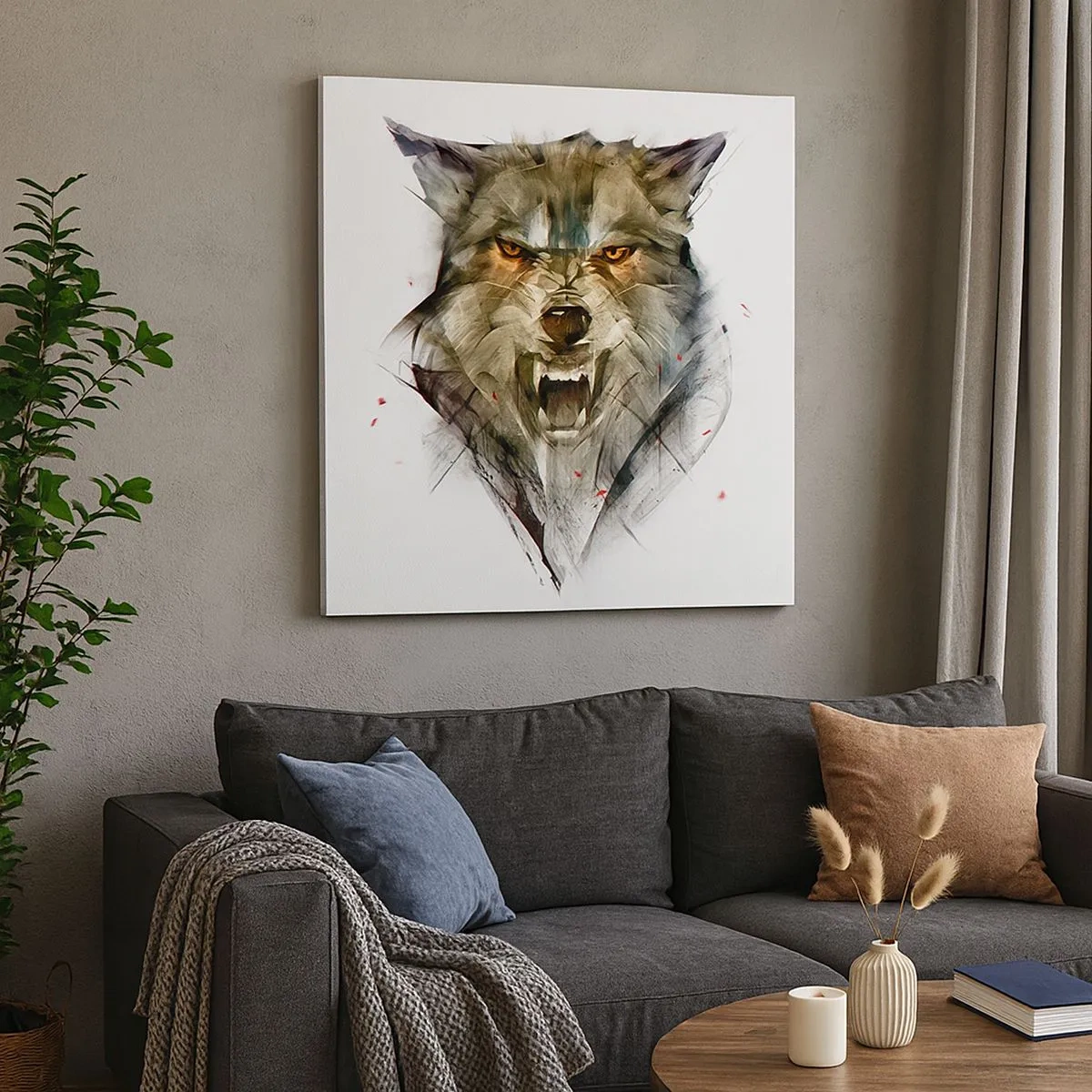 Obraz na plátne - Ani krok! - 30x30 cm