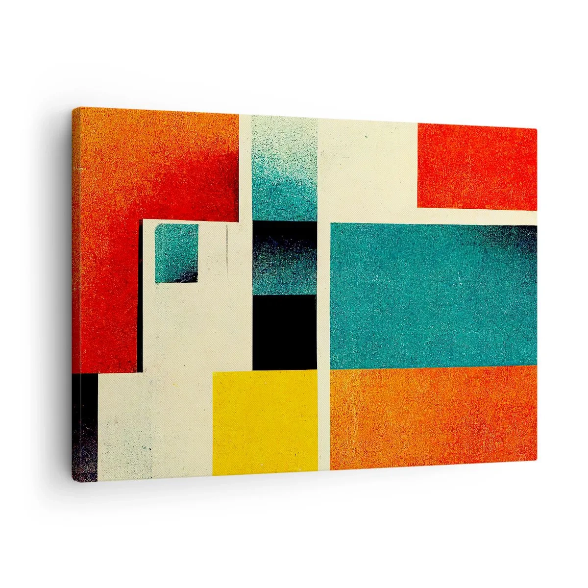 Obraz na plátne - Geometrická abstrakcia – dobrá energia - 70x50 cm