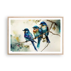 Plagát v ráme zo svetlého duba - Urazil sa? - 91x61 cm