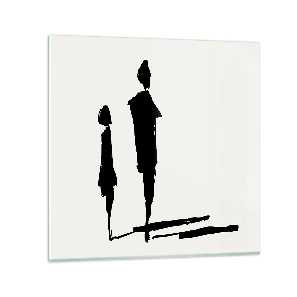 Obraz na skle - Určite spolu? - 30x30 cm