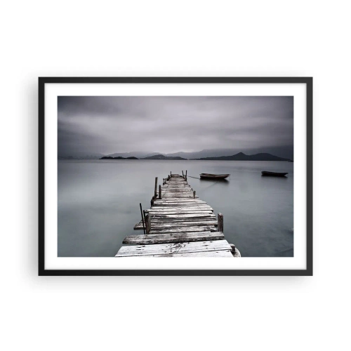 Plagát v čiernom ráme - Zajtra môžeš vyraziť - 70x50 cm