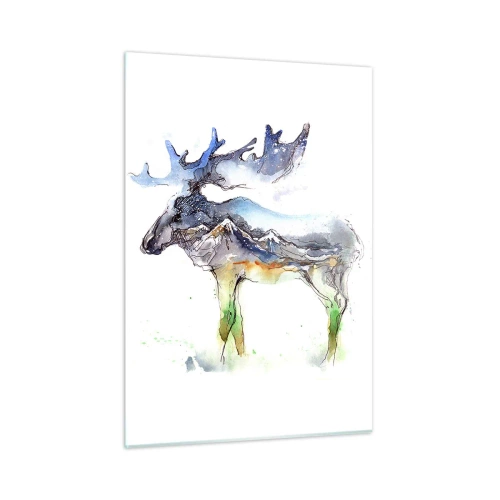 Obraz na skle - Hrdina zimného príbehu - 50x70 cm