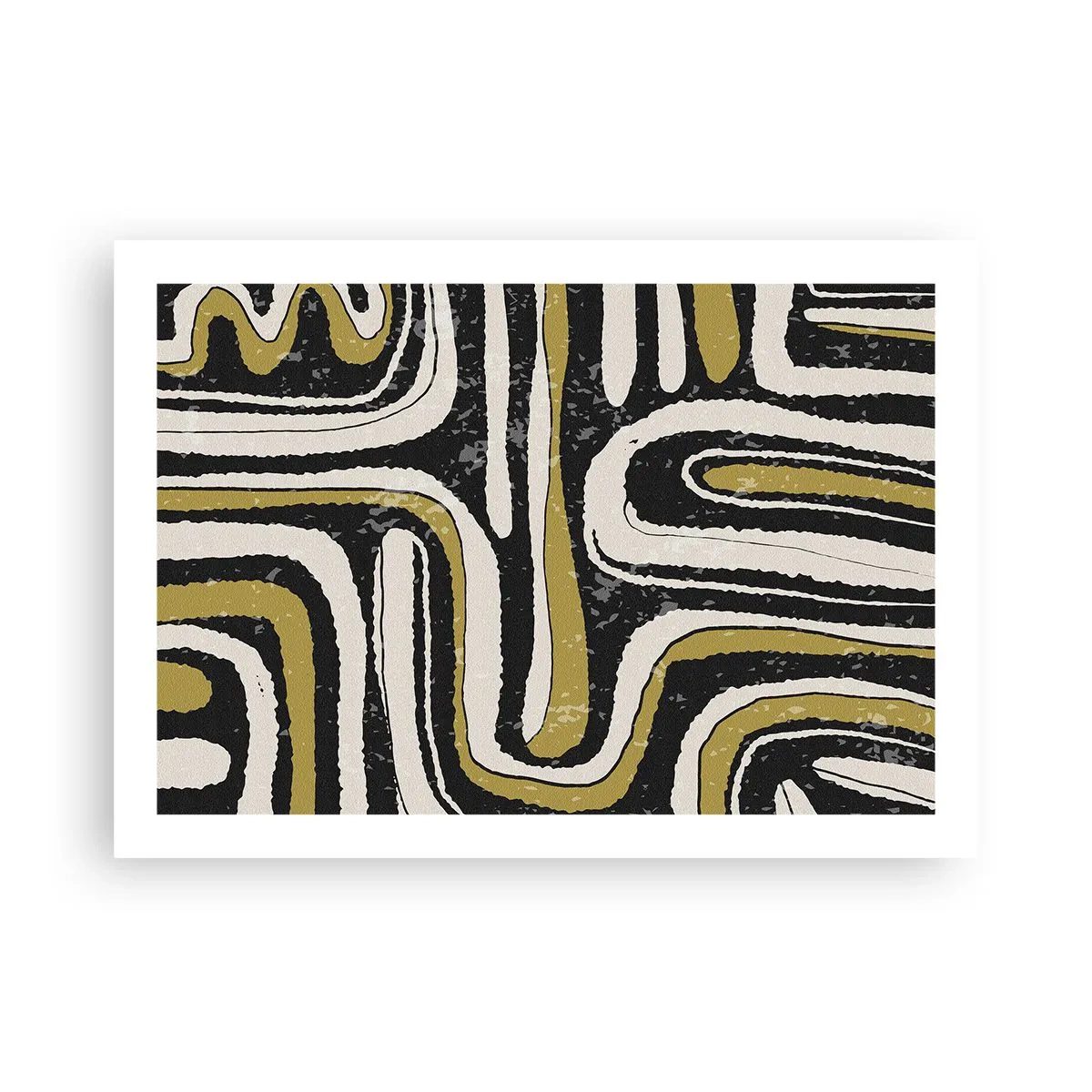 Plagát - Kompozícia: trakty a uličky - 70x50 cm