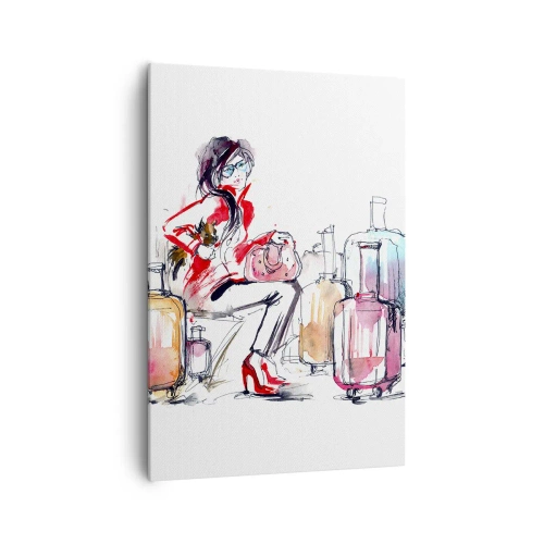 Obraz na plátne - Posaďme sa pred cestou - 70x100 cm