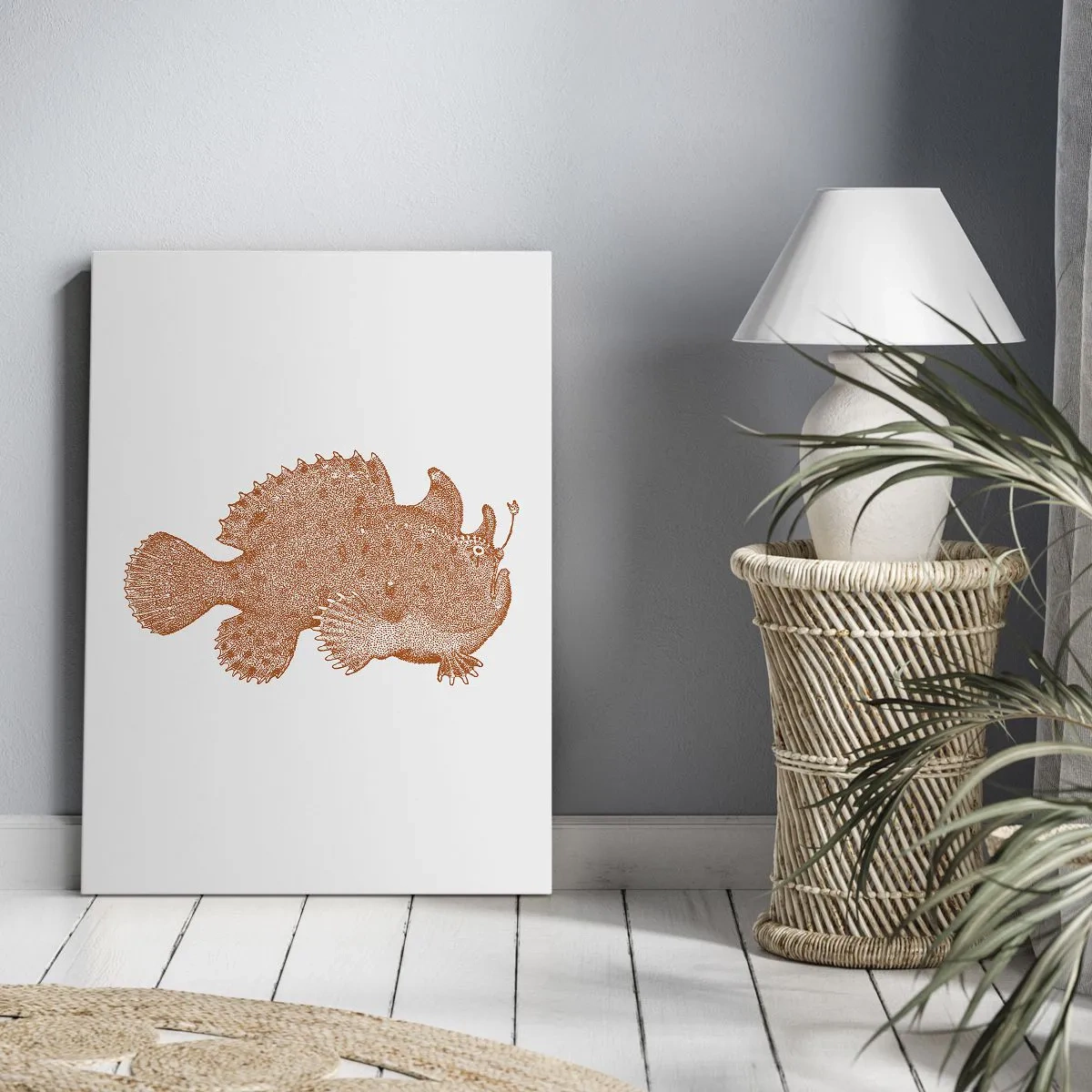 Obraz na plátne - A nakoniec ryba - 55x100 cm