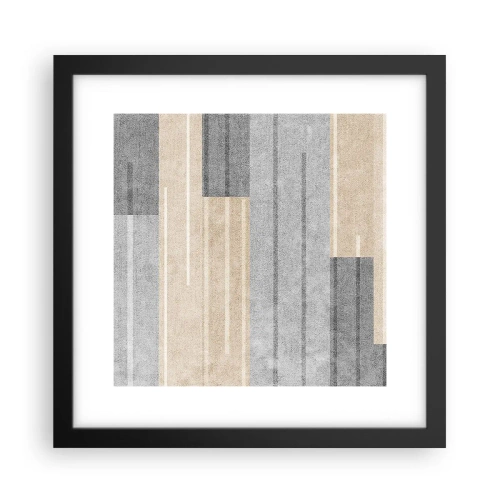 Plagát v čiernom ráme - Kompozícia: drž sa - 30x30 cm