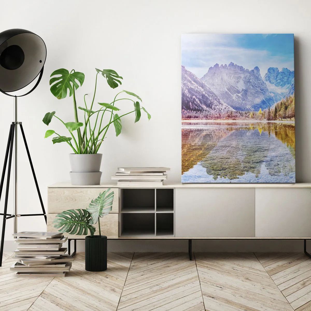 Obraz na plátne - A v horách už je jeseň - 65x120 cm