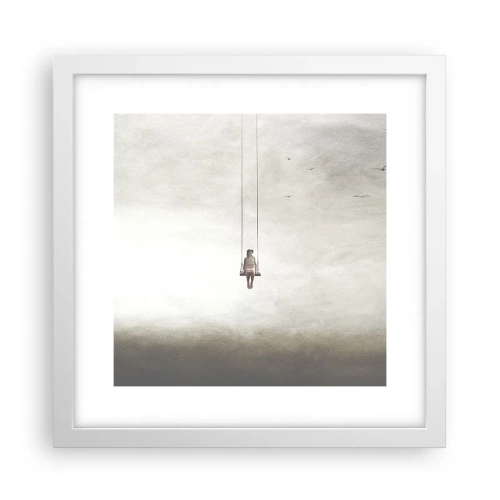 Plagát v bielom ráme - Dieťa v nás - 30x30 cm