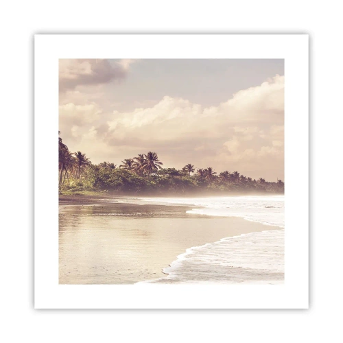 Plagát - Pohladenie vĺn - 40x40 cm