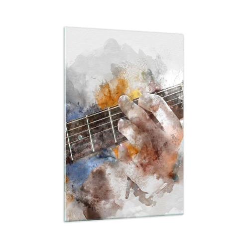 Obraz na skle - Poézia medzi strunami - 70x100 cm