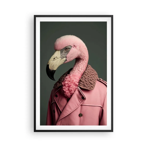 Plagát v čiernom ráme - Skutočný elegán - 61x91 cm