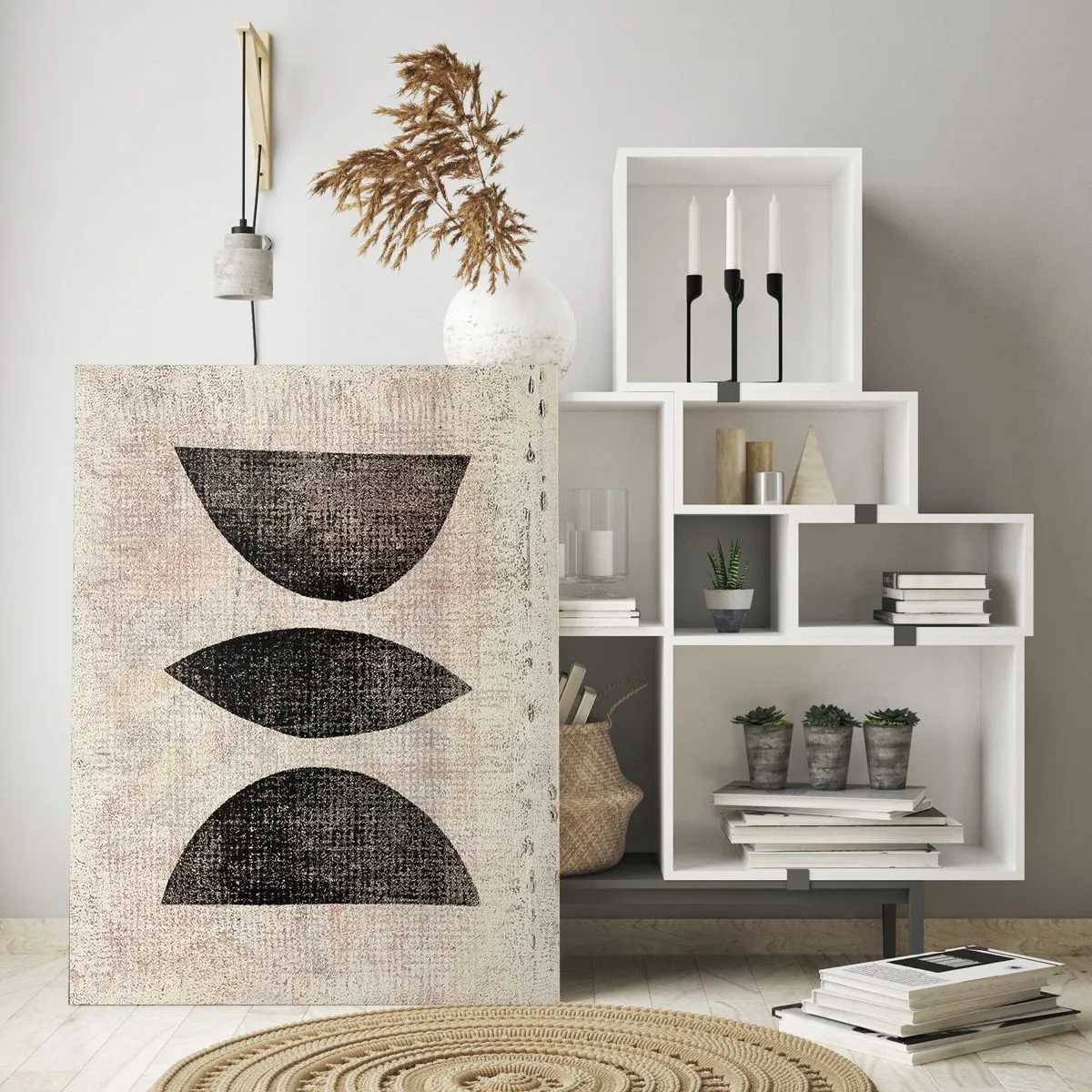 Obraz na skle - Etnická abstrakcia - 80x120 cm