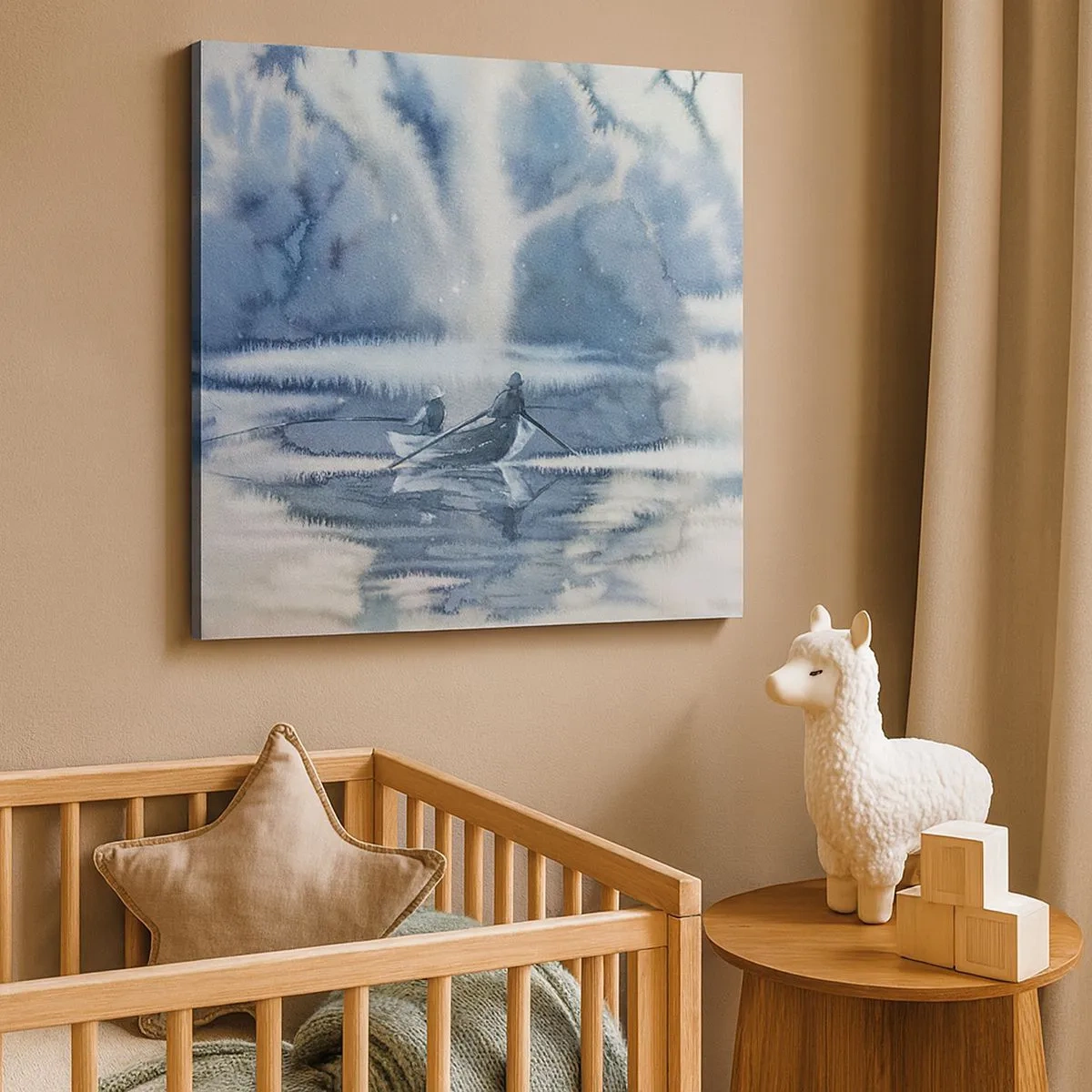 Obraz na plátne - Rybári vo svojom raji - 30x30 cm