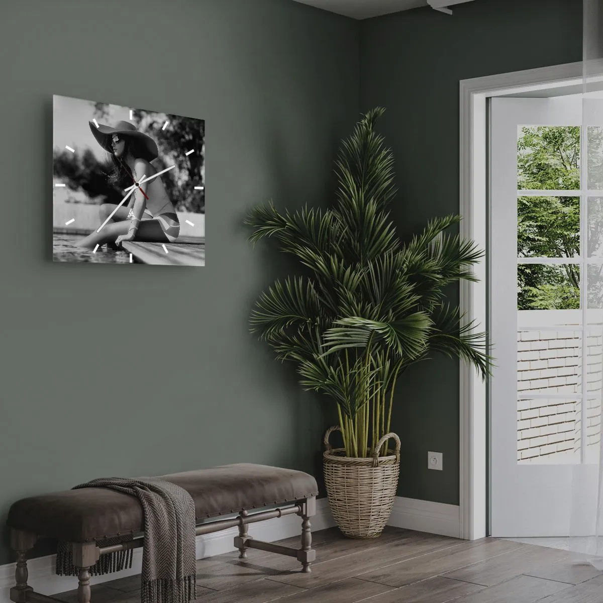 Nástenné hodiny - Letný sen - 40x40 cm