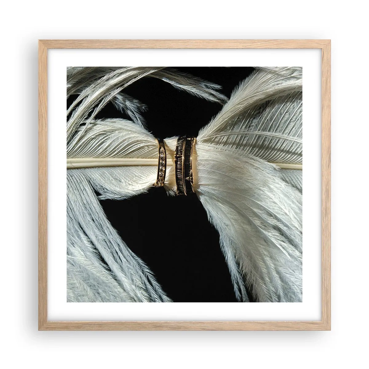 Plagát v ráme zo svetlého duba - …a neopustím ťa…. - 50x50 cm