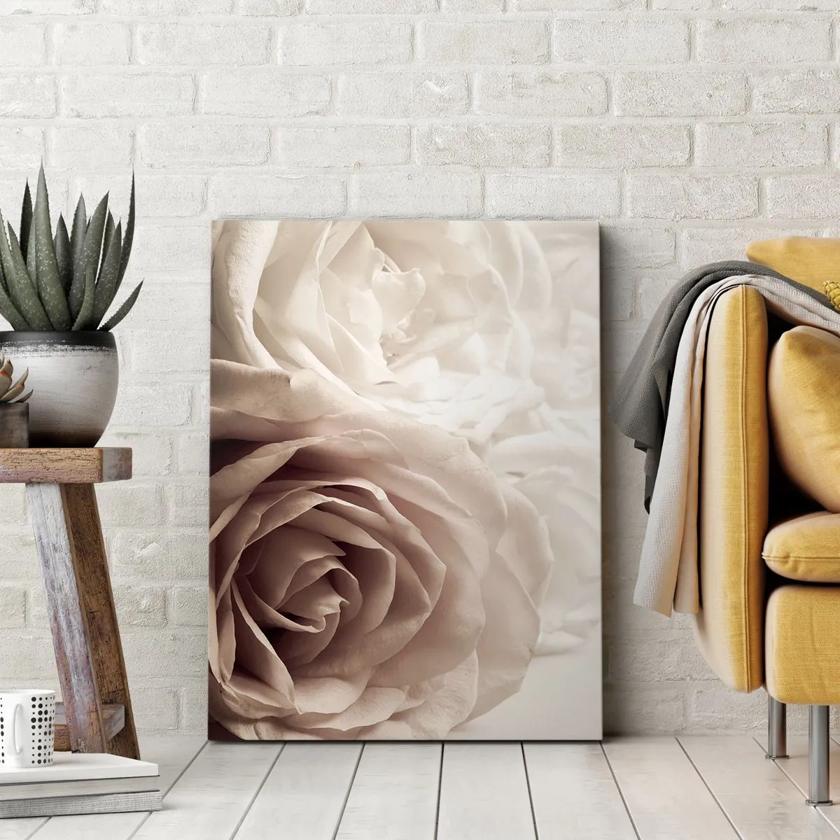 Obraz na plátne - V srdci ruže - 70x100 cm