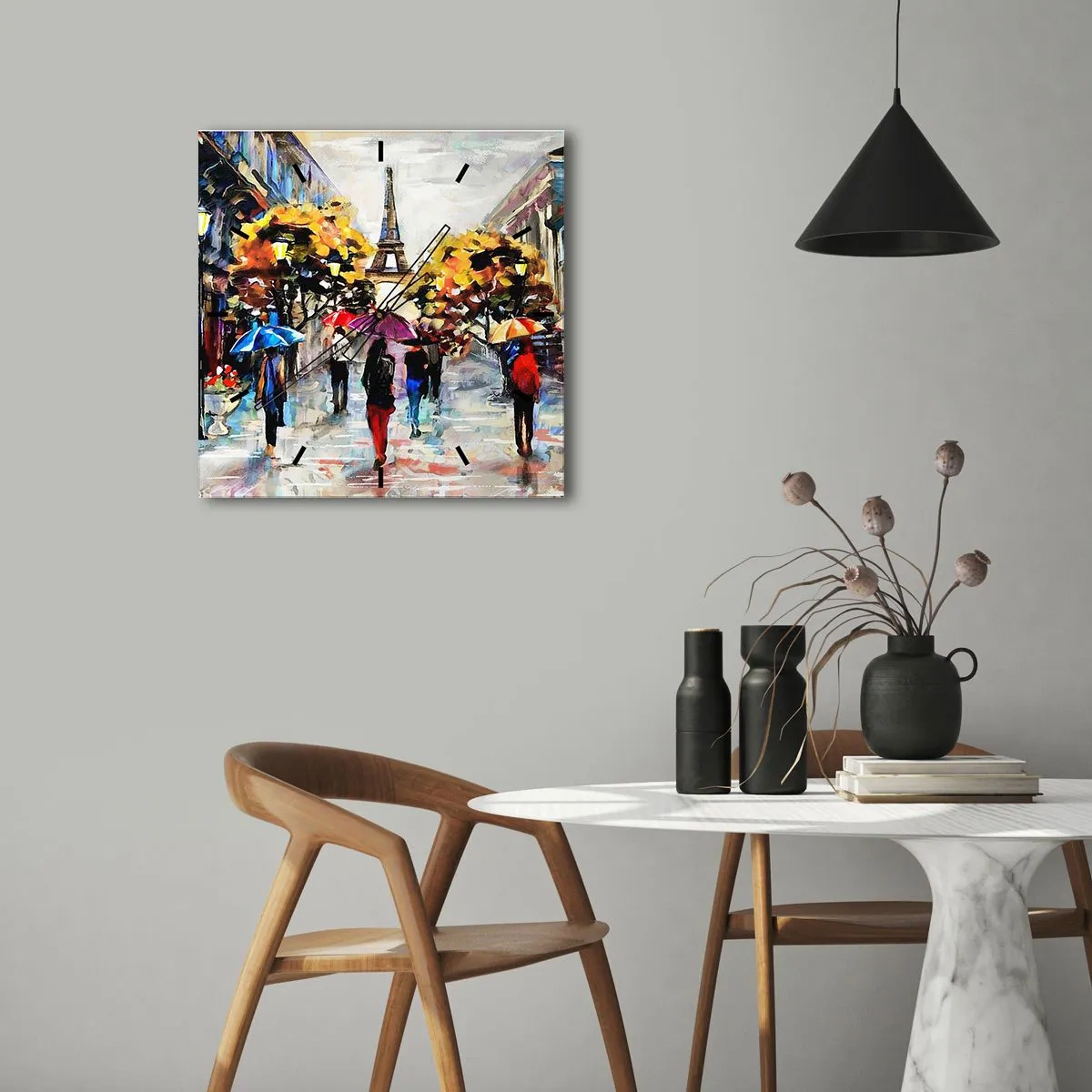 Nástenné hodiny - Na jeseň obzvlášť krásny - 40x40 cm