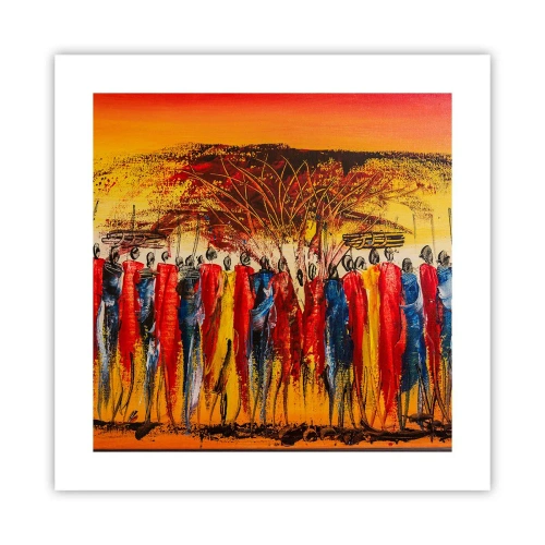 Plagát - Tam, tam, tam, tam idú - 40x40 cm