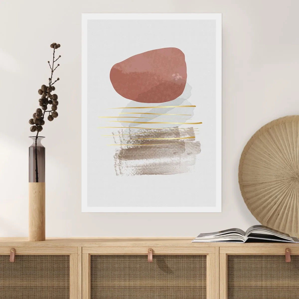 Plagát - Abstraktná kolonáda - 61x91 cm