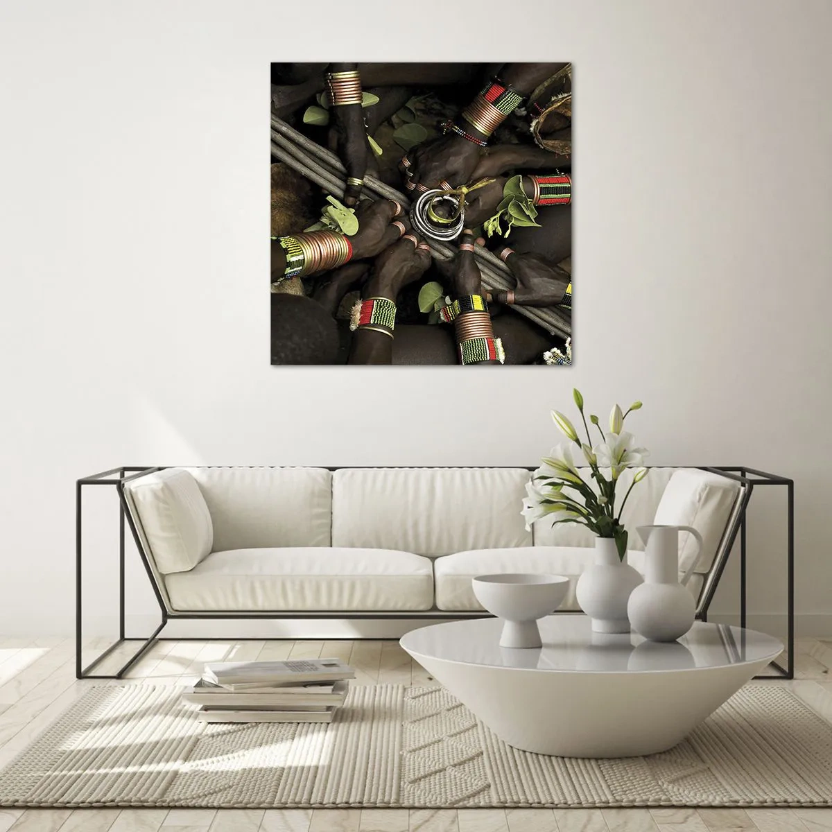 Obraz na skle - Sme spolu - 50x50 cm