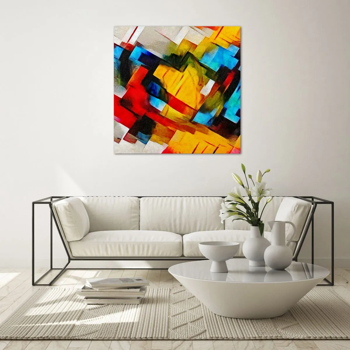 Obraz na skle - Viacfarebný mix - 50x50 cm