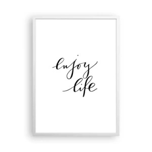 Plagát v bielom ráme - Niet čo dodať… - 50x70 cm