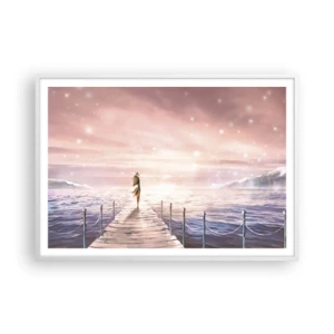 Plagát v bielom ráme - Vo svetle sna - 100x70 cm