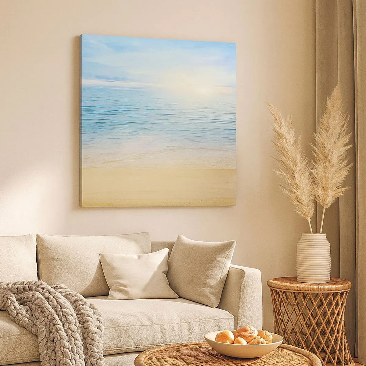 Obraz na plátne - Veľká modrá - 30x30 cm