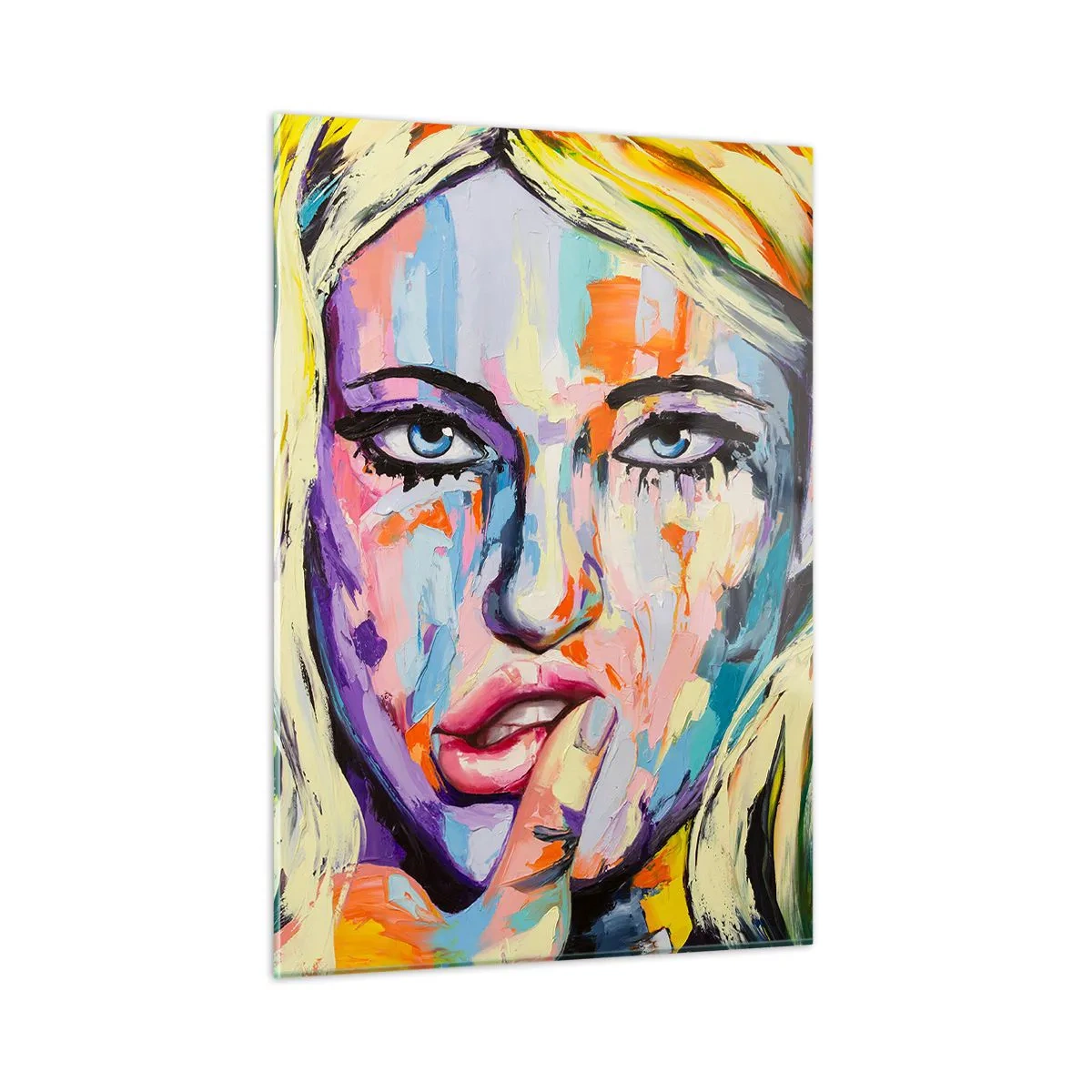 Obraz na skle - Pozri sa jej priamo do očí - 50x70 cm