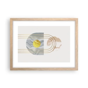 Plagát v ráme zo svetlého duba - Jas a žiarivosť - 40x30 cm