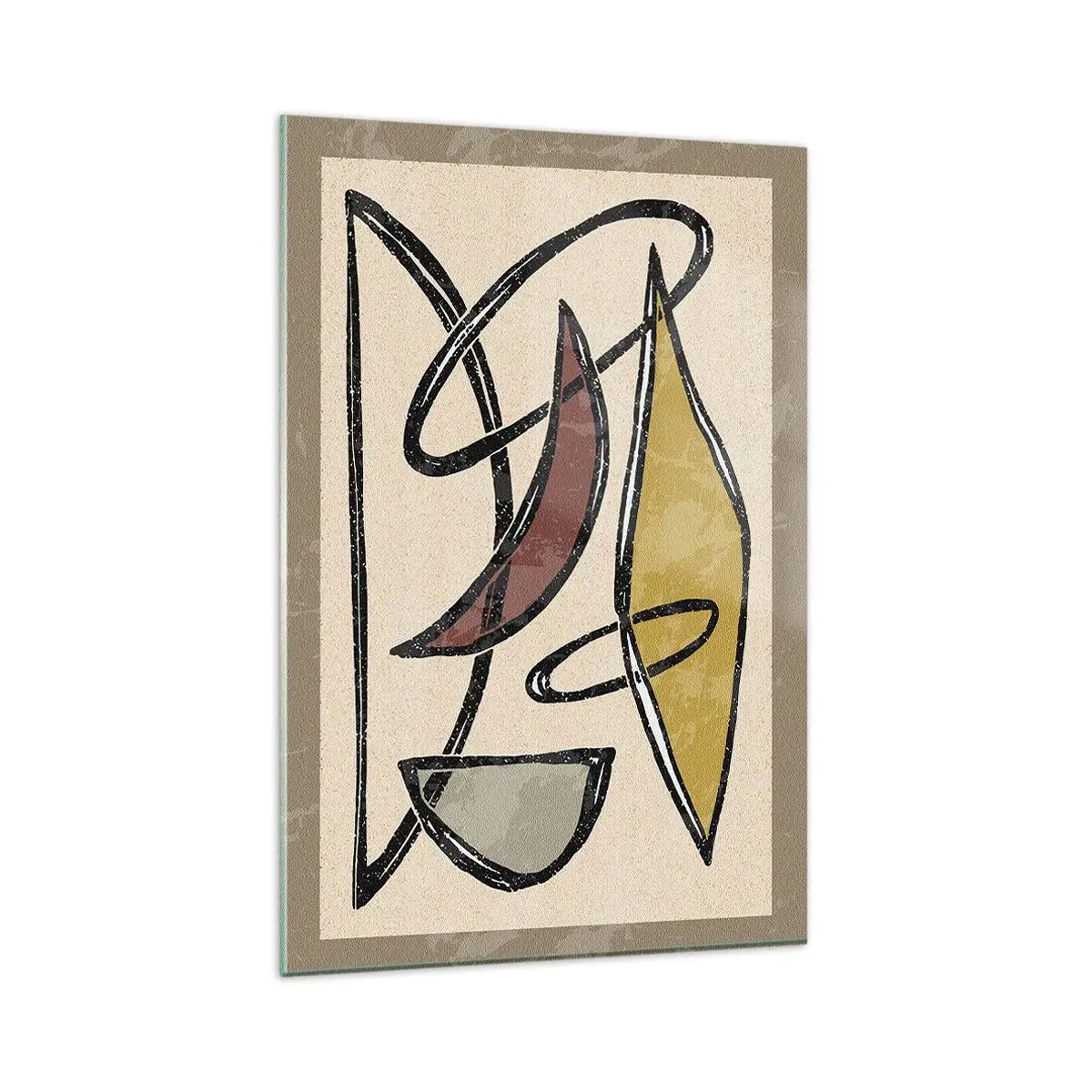 Obraz na skle - Zvisle a vodorovne - 80x120 cm