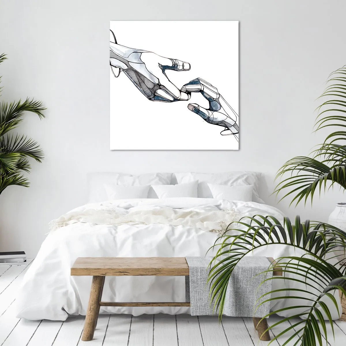 Obraz na plátne - Dobré gesto - 70x70 cm