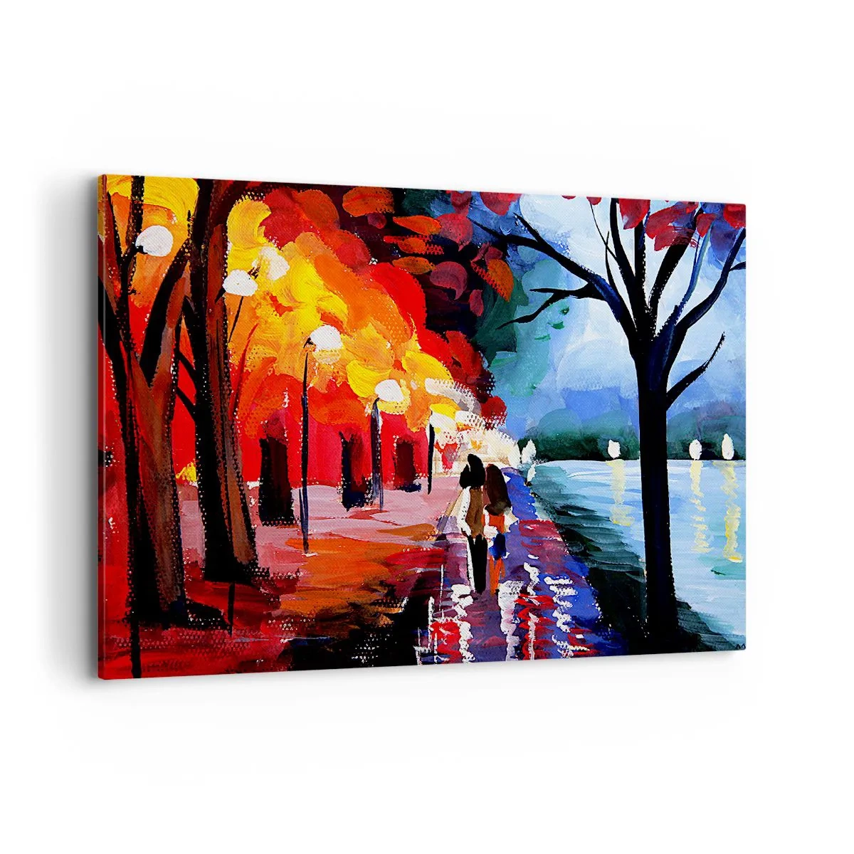 Obraz na plátne - Horúca jeseň v parku - 120x80 cm