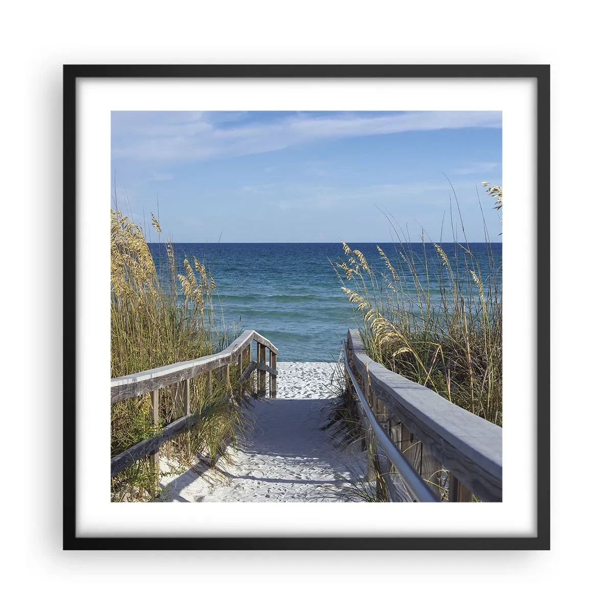 Plagát v čiernom ráme - Na slnku, vo vetre - 50x50 cm