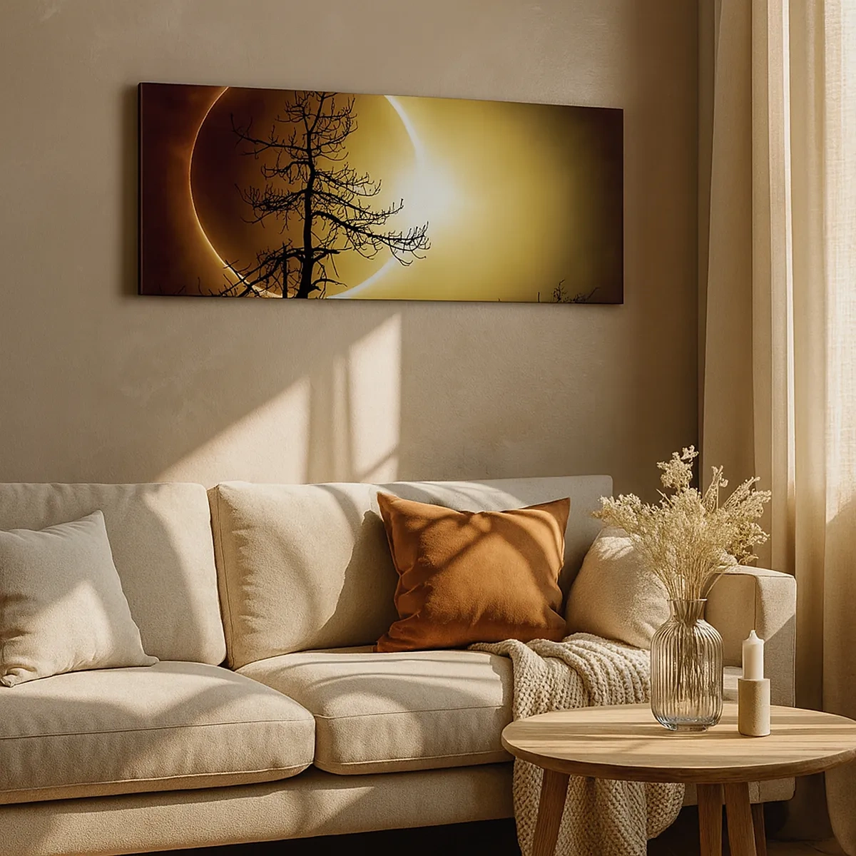 Obraz na plátne - Úplné zatmenie - 30x30 cm