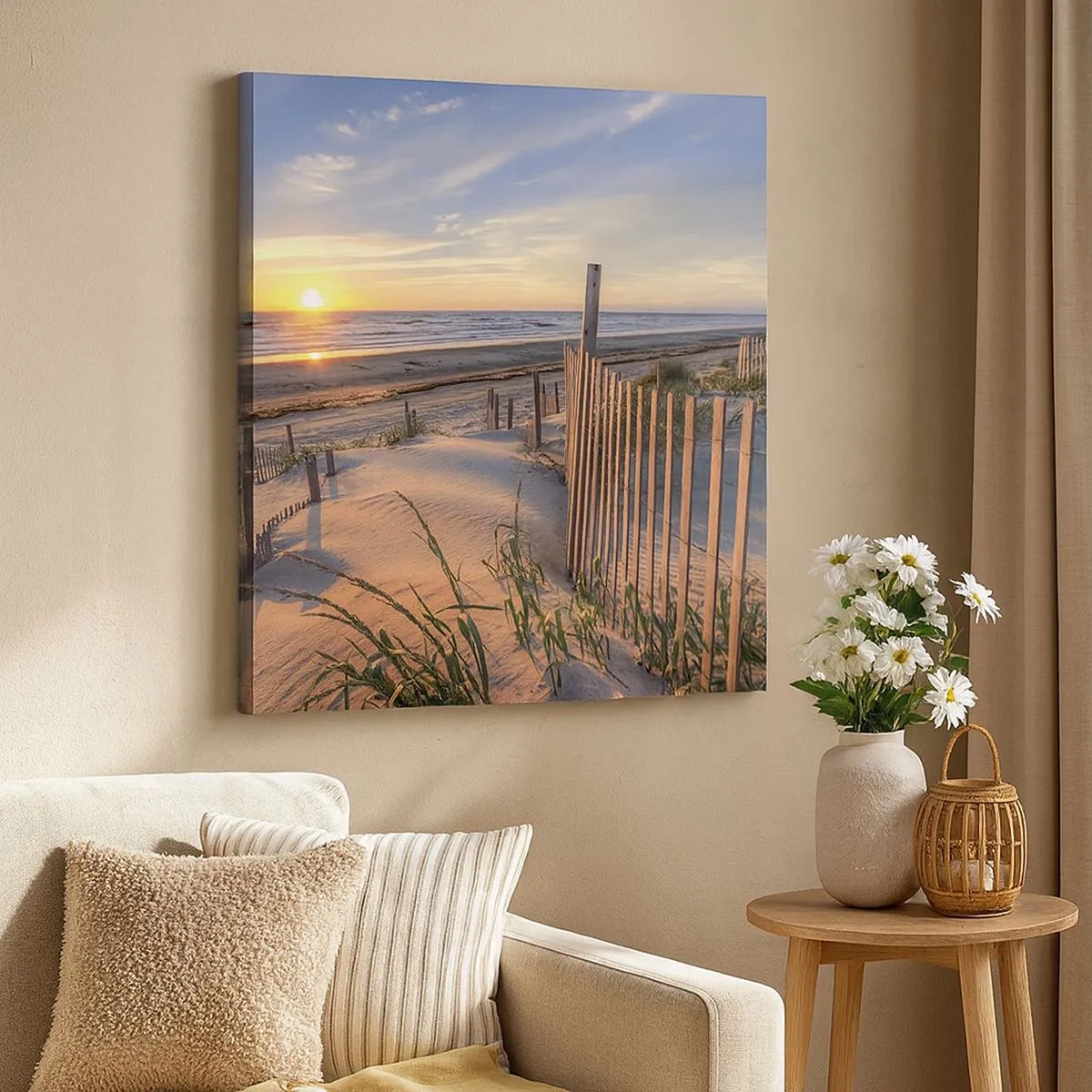 Obraz na plátne - Odlesk a tieň vetra - 30x30 cm