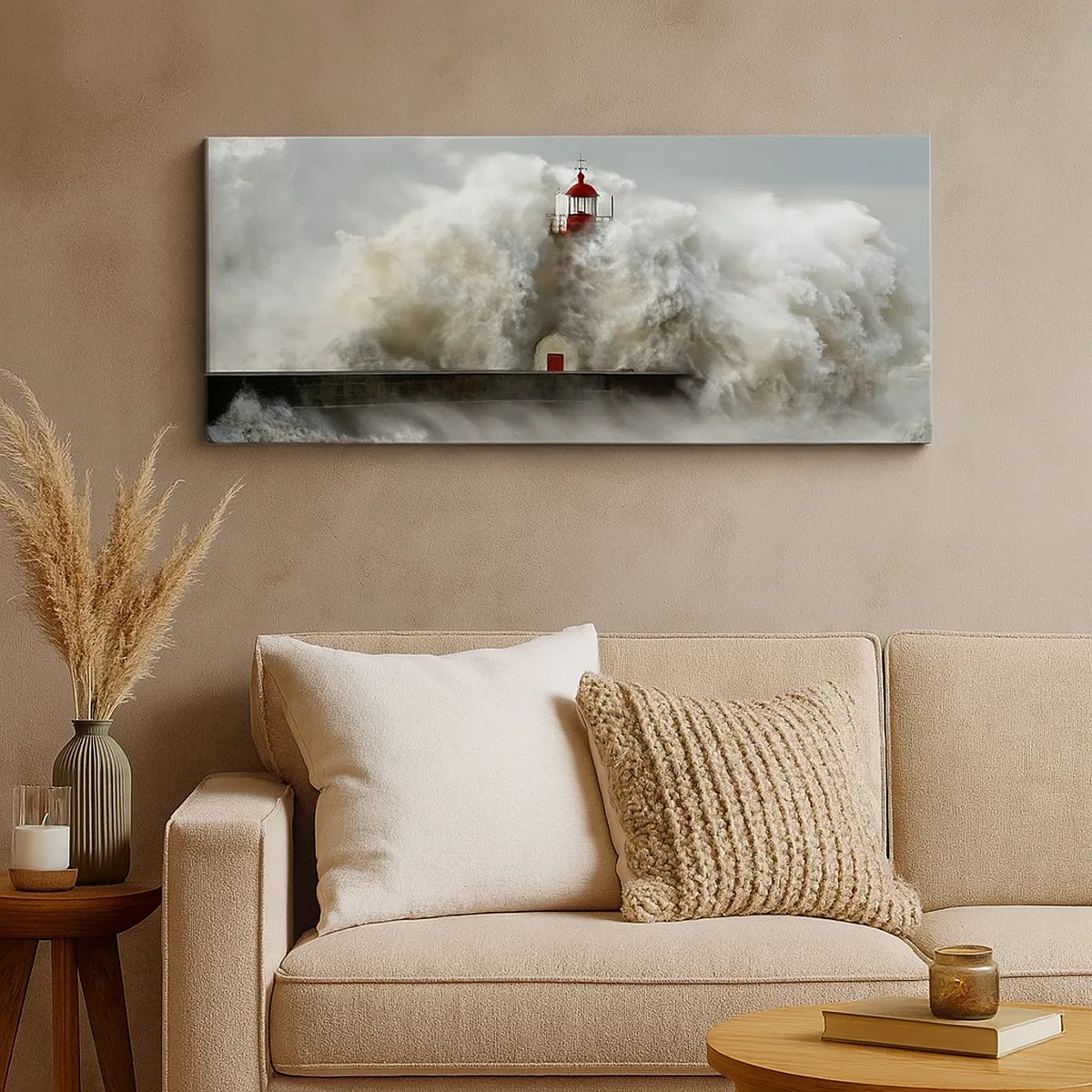 Obraz na plátne - Hnev oceánu - 30x30 cm