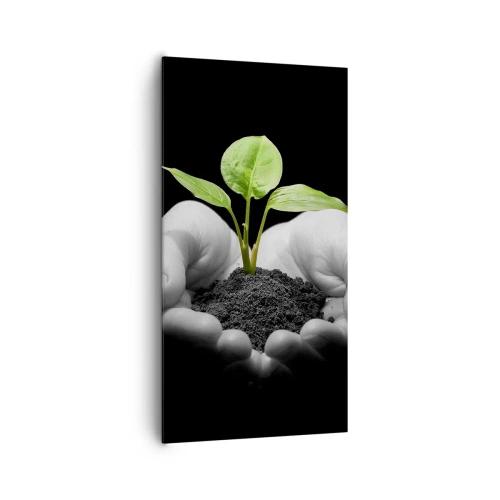 Obraz na plátne - Milujem prírodu, chránim ju - 65x120 cm