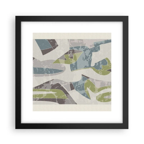 Plagát v čiernom ráme - Kompozícia za sklom - 30x30 cm