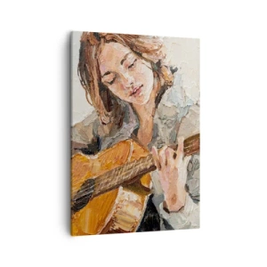 Obraz na plátne - Koncert pre gitaru a dievčenské srdce - 50x70 cm