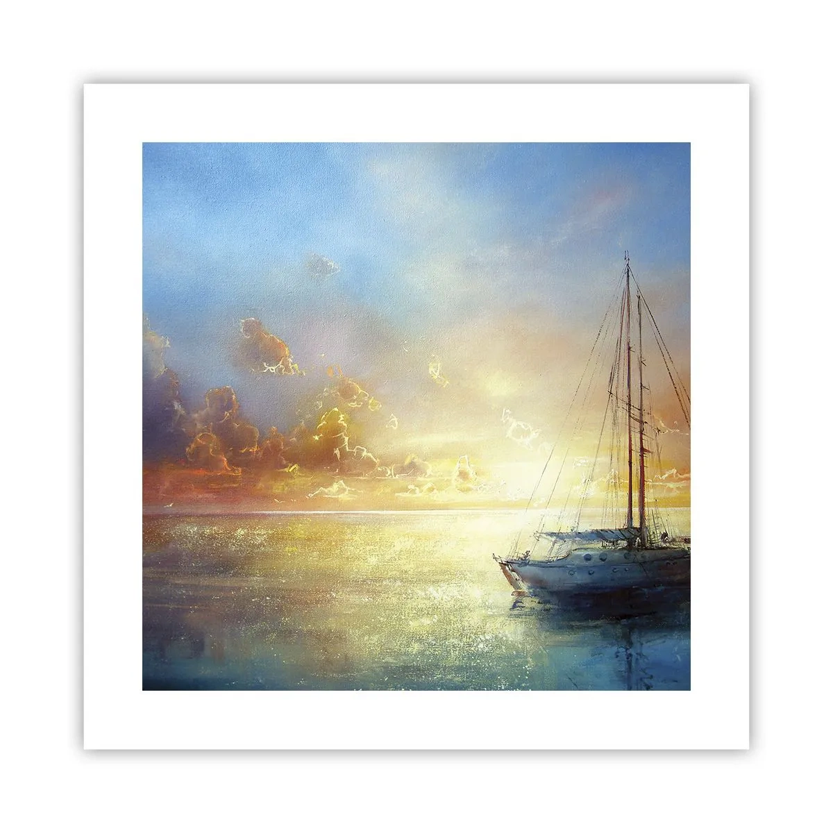 Plagát - V zlatom zálive - 40x40 cm
