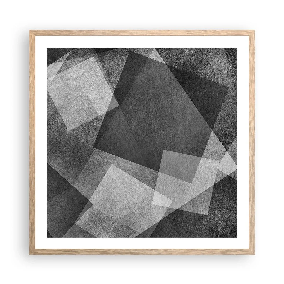 Plagát v ráme zo svetlého duba - Odveký symbol trvalosti a poriadku - 60x60 cm