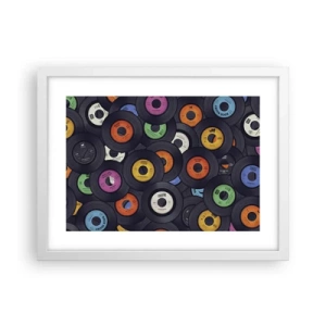 Plagát v bielom ráme - Farby klasiky - 40x30 cm