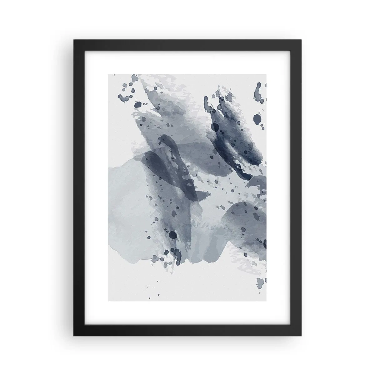 Plagát v čiernom ráme - Štúdia o povahe vody - 30x40 cm