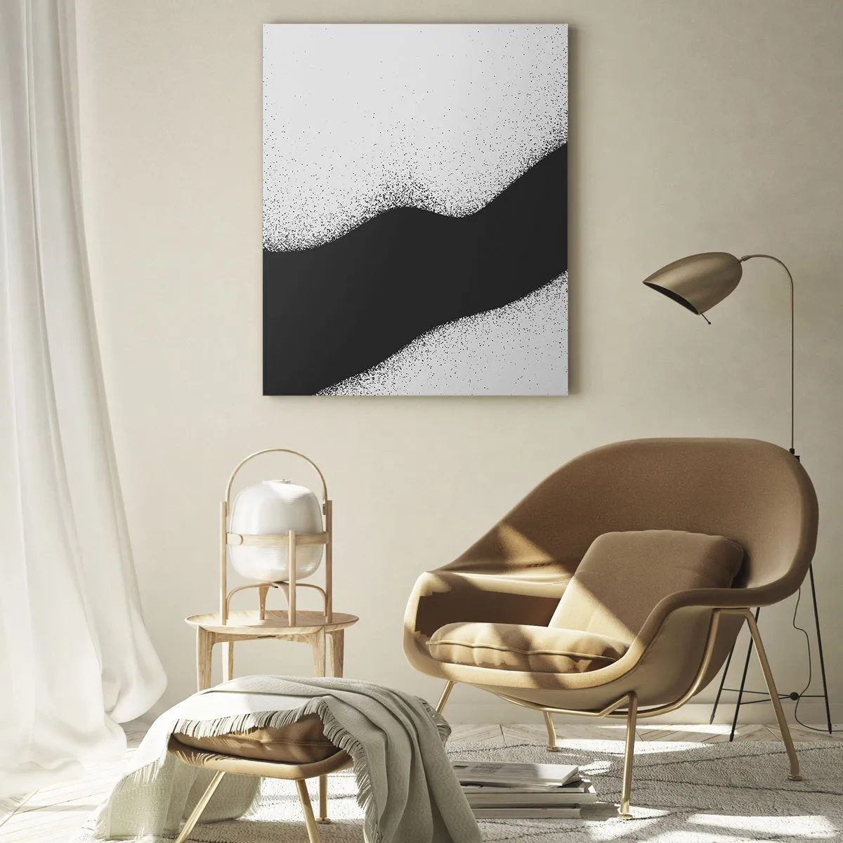 Obraz na skle - Plynulá rovnováha - 50x70 cm