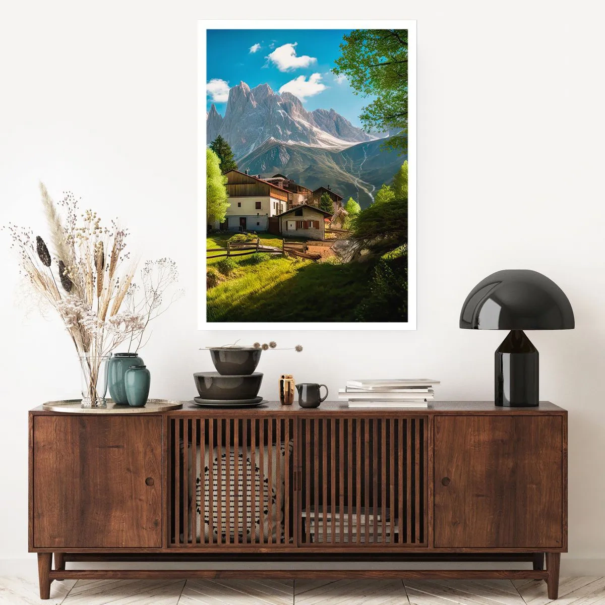 Plagát - Alpská idyla - 40x50 cm