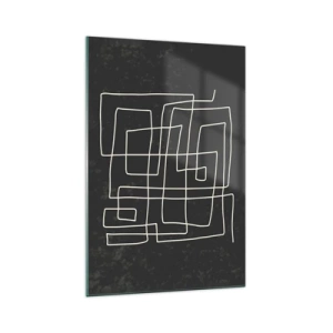 Obraz na skle - Nie je to tak jednoduché - 70x100 cm