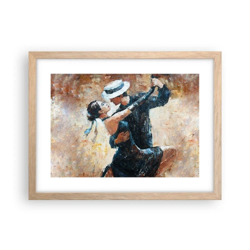 Plagát v ráme zo svetlého duba - A la Rudolf Valentino - 40x30 cm