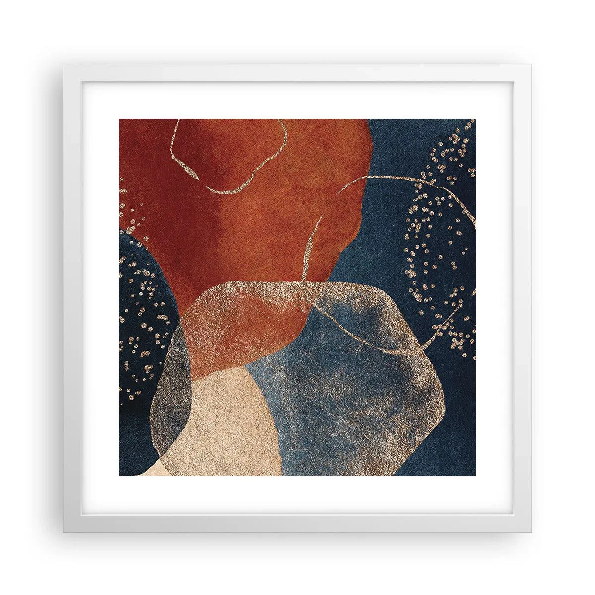 Plagát v bielom ráme - Ľahkosť bytia - 40x40 cm